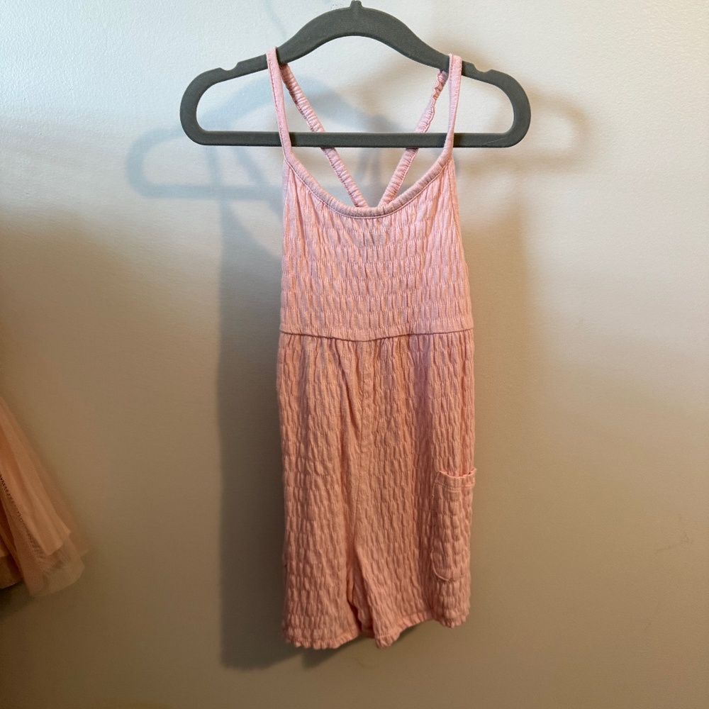 Pink overalls